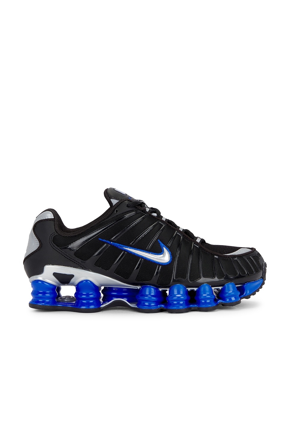 靴 Nike Shox TL Black and llic Silver NIKE SHOX TL METALLIC SILVER/BLACK-WHITE SIZE WOMEN'S 9