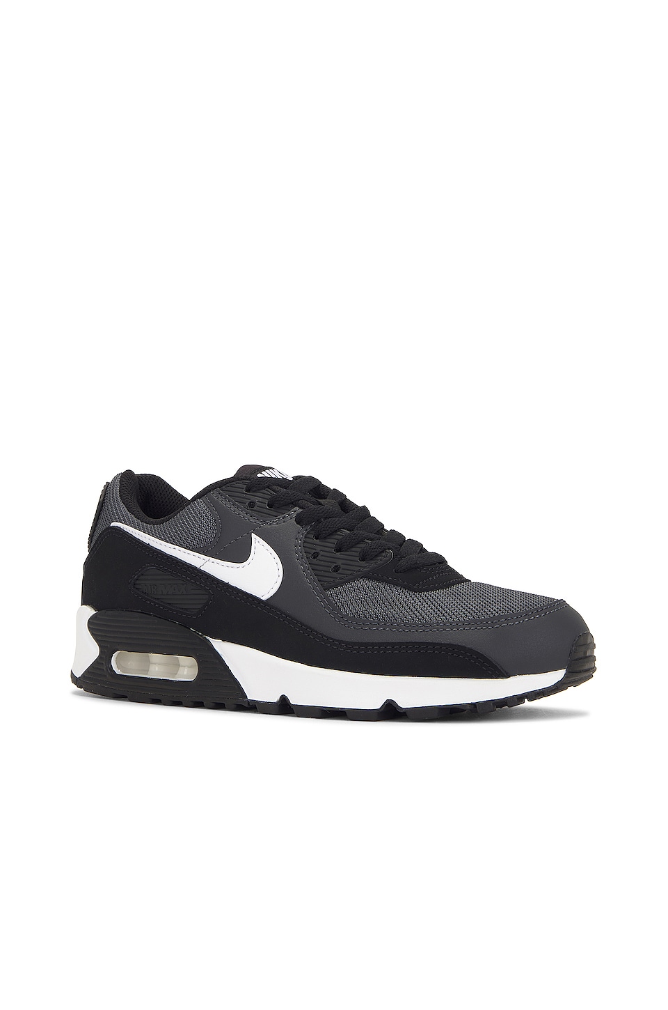 Nike Air Max 90 in Iron Grey, White, Dark Smoke Grey, & Black