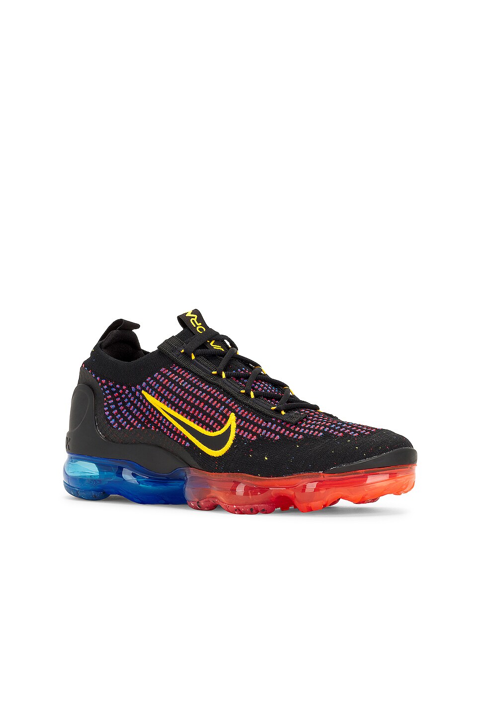 Nike Air Vapormax 2021 FK NN in Black, University Gold & Photo Blue