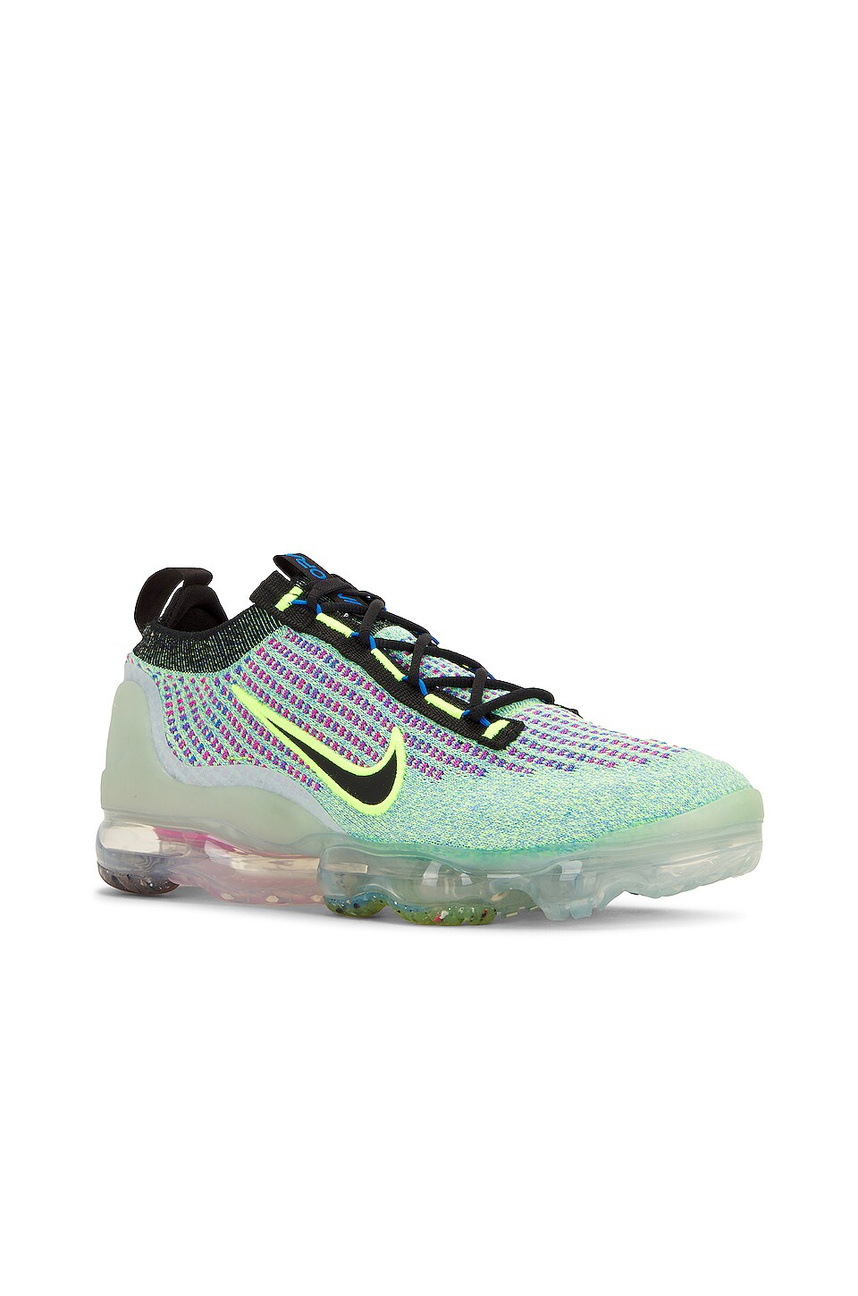 Nike Air VaporMax 2021 in Volt, Black, Photo Blue, & Metallic Silver