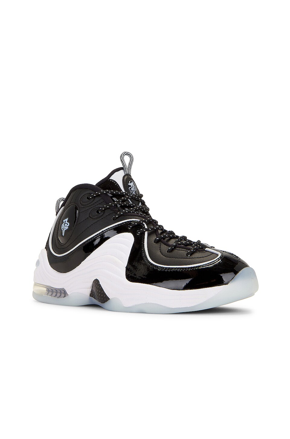Nike Air Penny 2 Sneakers in Black, Multi, White, & Football Grey