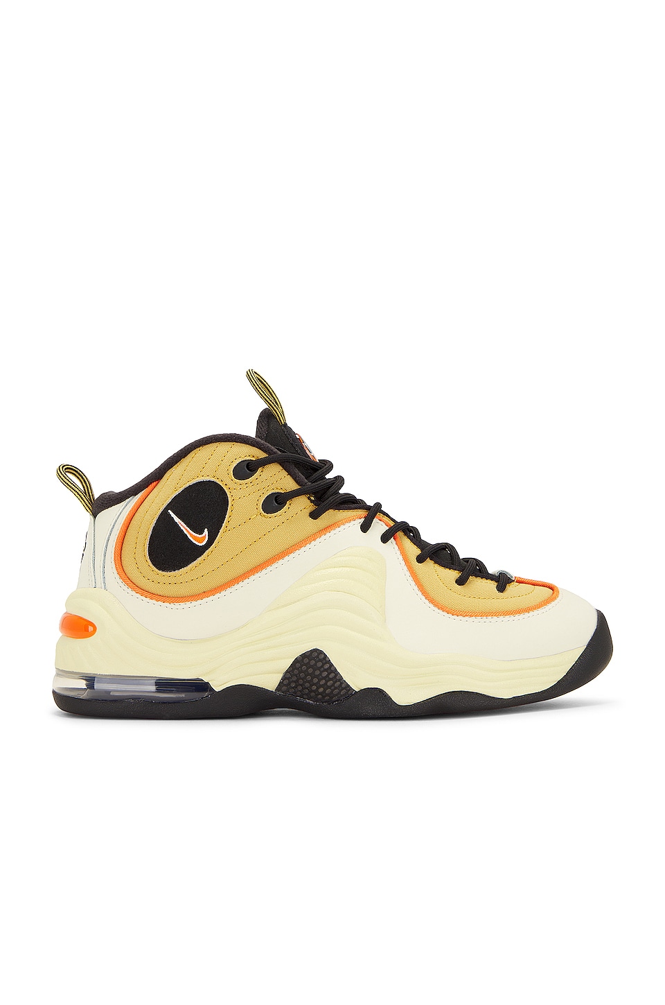 Nike Air Penny Ii in Wheat Gold, Safety Orange & Black | REVOLVE