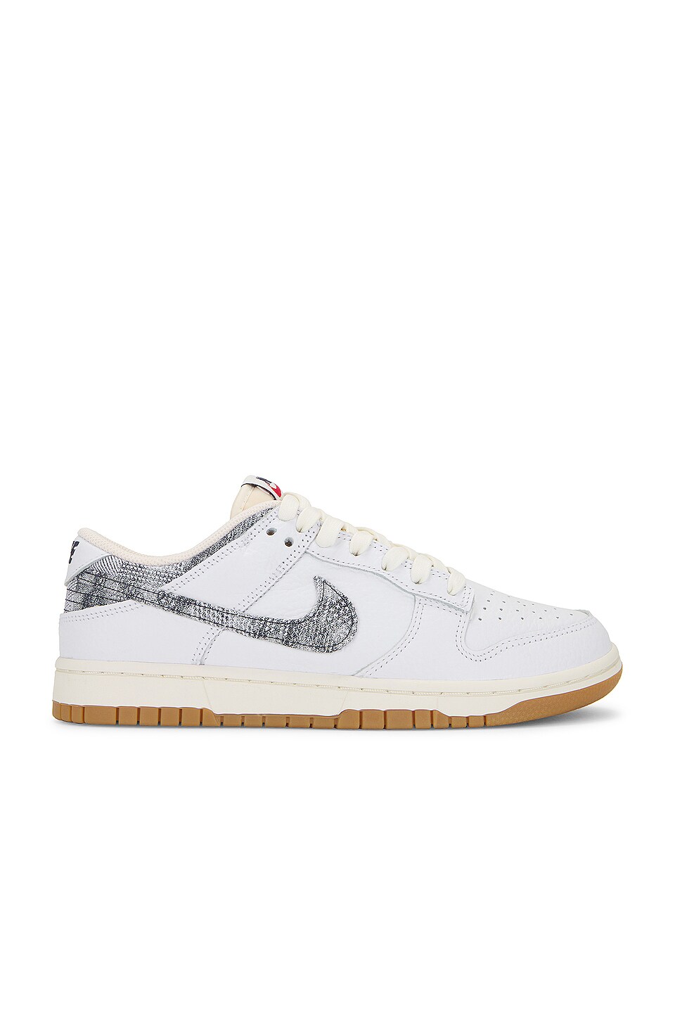 Nike Dunk Low Sneaker in White, Midnight Navy, Gym Red, & Sail | REVOLVE