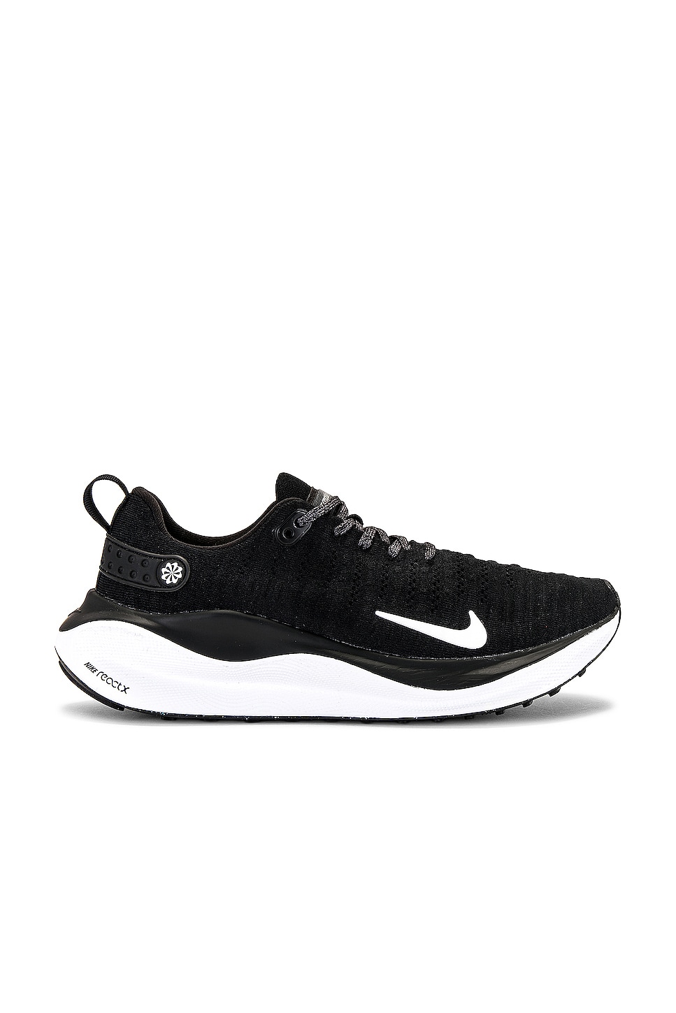 Nike React Infinity Run Flyknit 4 in Black white dark Grey REVOLVE