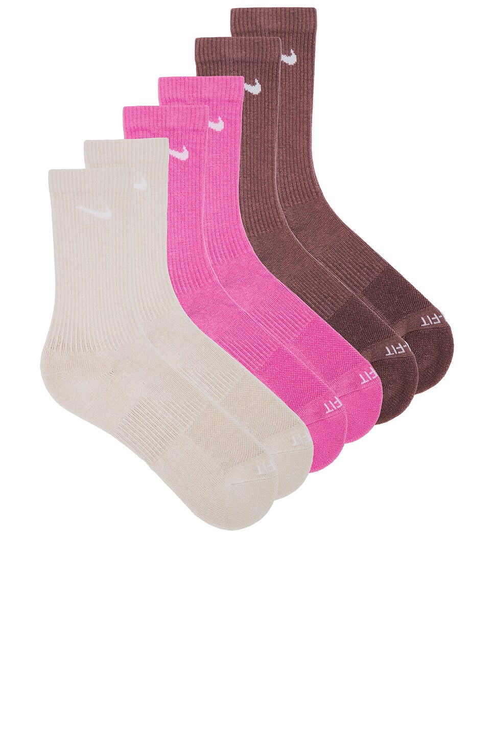 Nike pink crew socks best sale