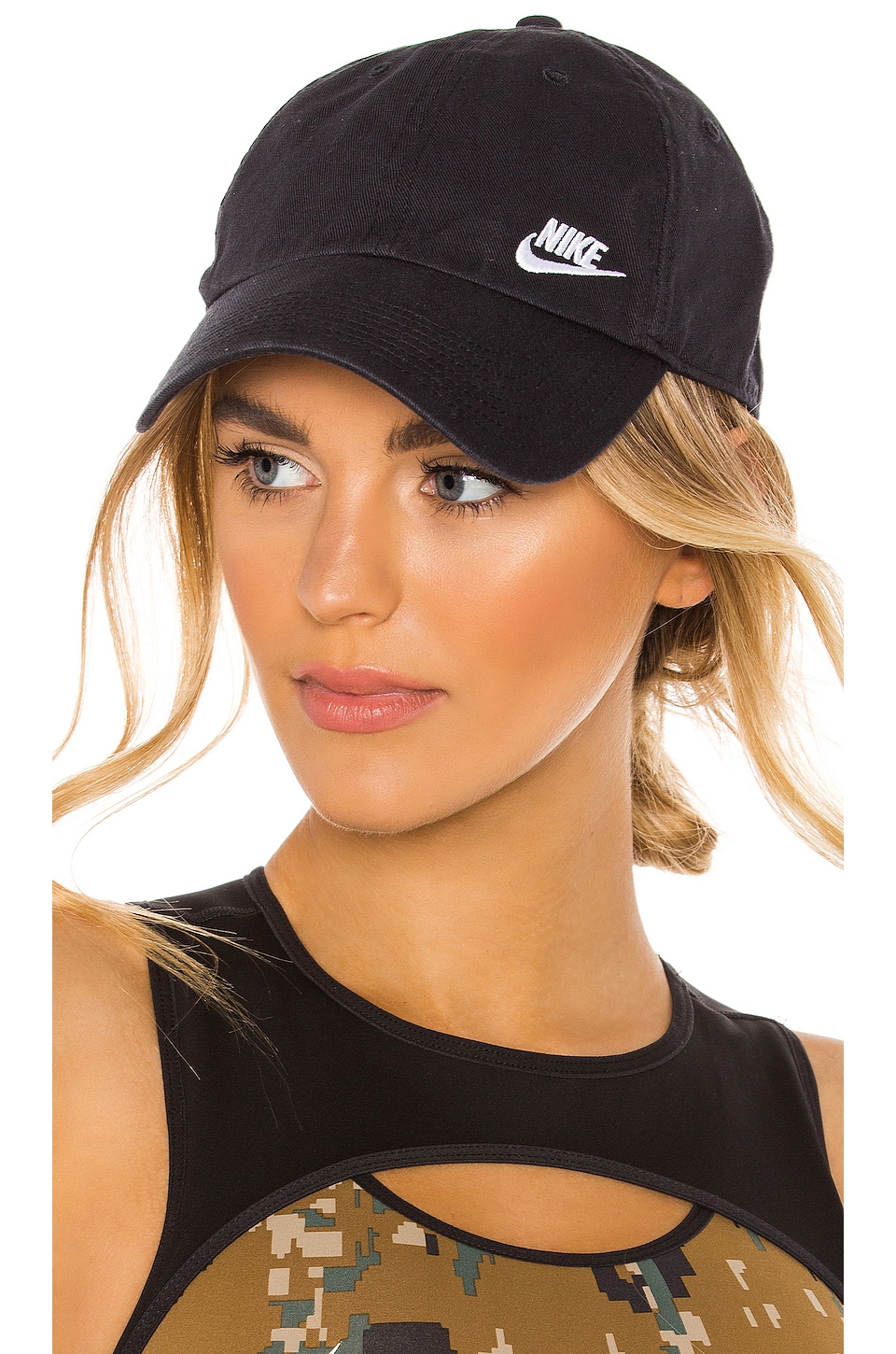 Nike NSW H86 Cap Futura Classic Hat Black & White