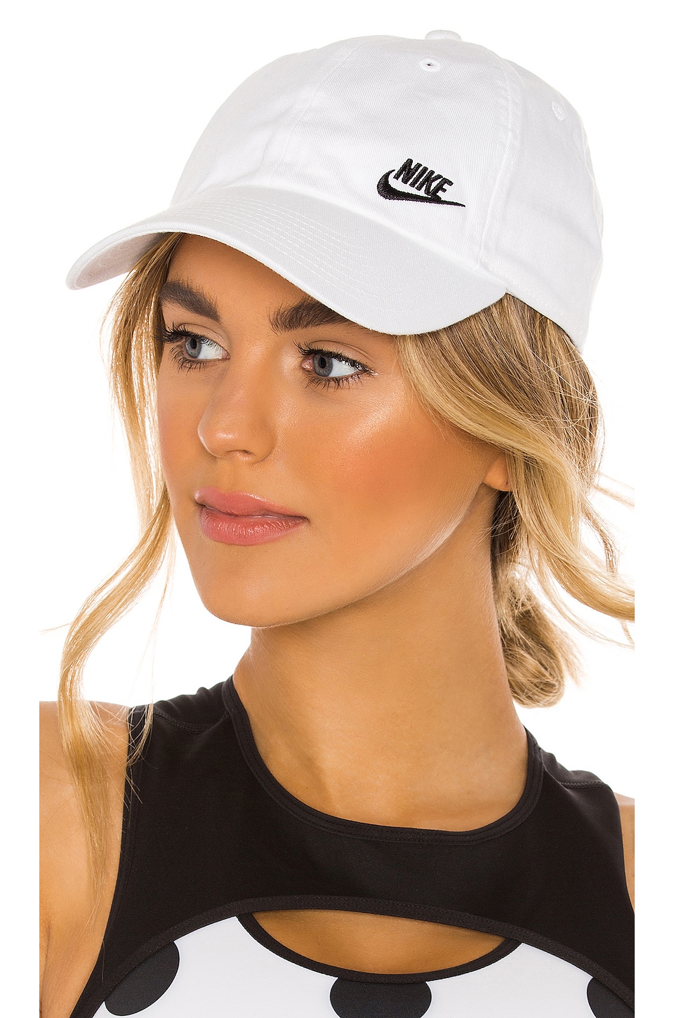 Nike NSW H86 Cap Futura Classic Hat in White & Black REVOLVE