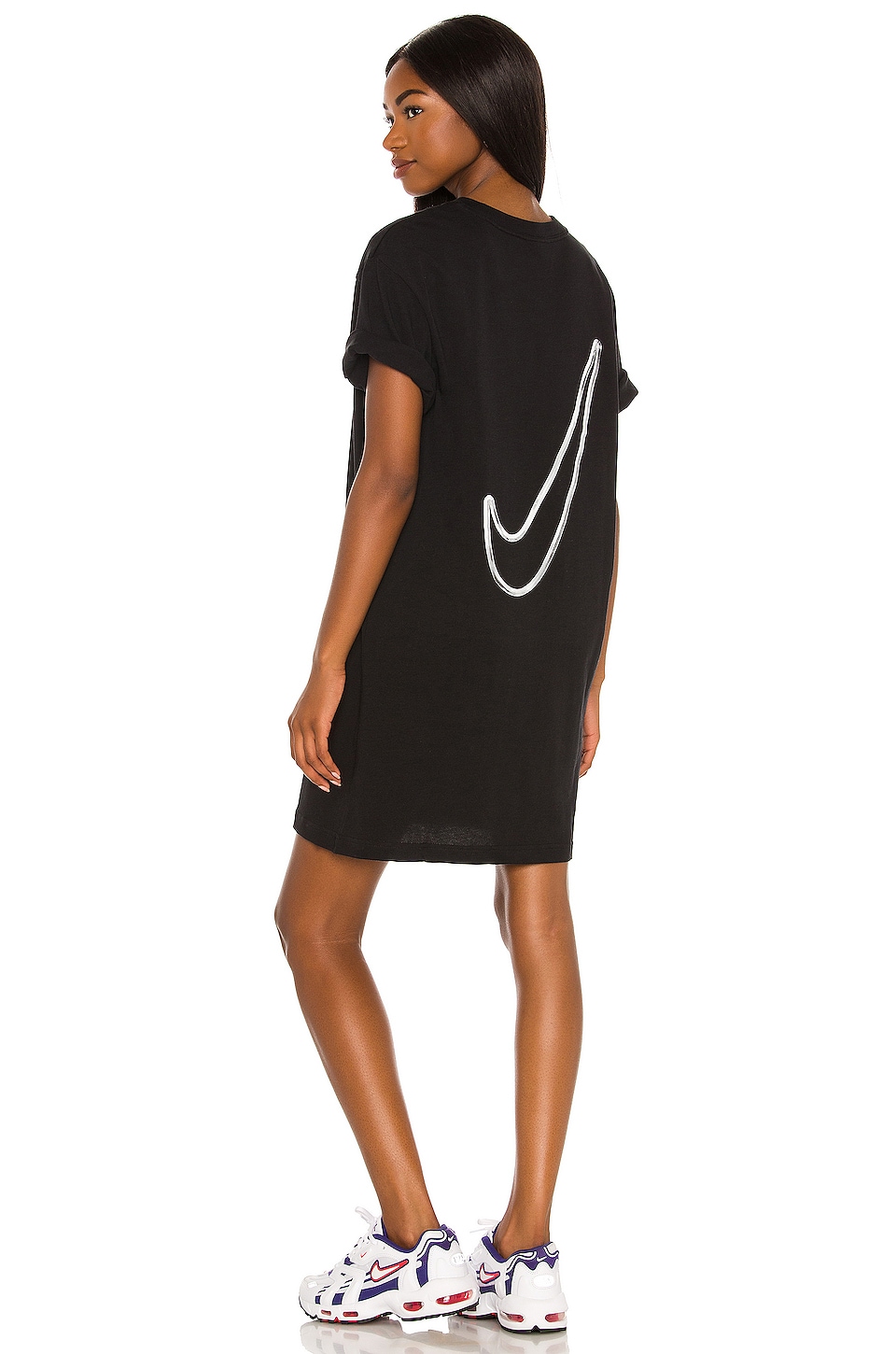 Nike Swoosh Dress in Black | REVOLVE