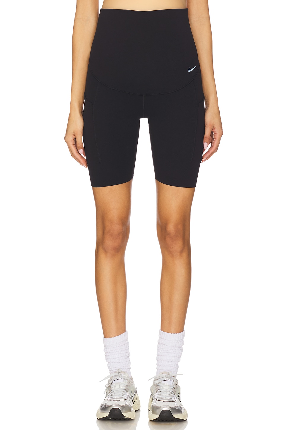 Maternity Gentle-Support 8" Biker Shorts - Thumbnail 2