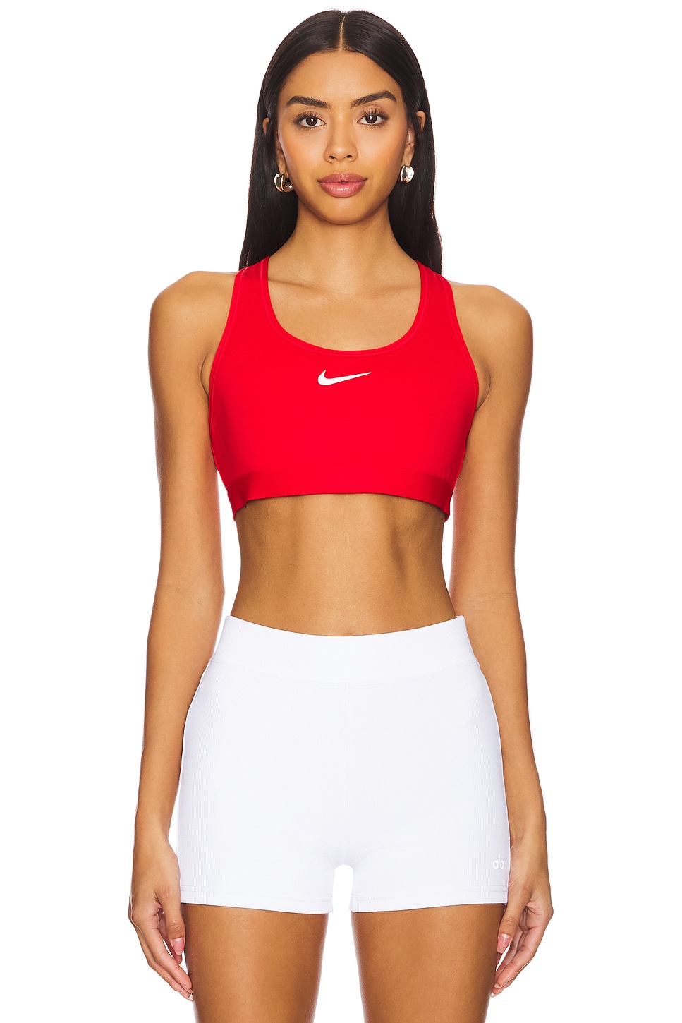 Nike Sport Bra in University Red White REVOLVE