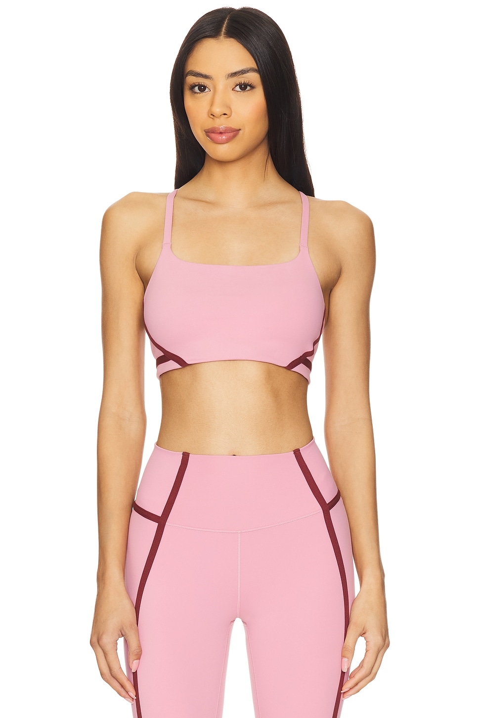 pink sports bra nike