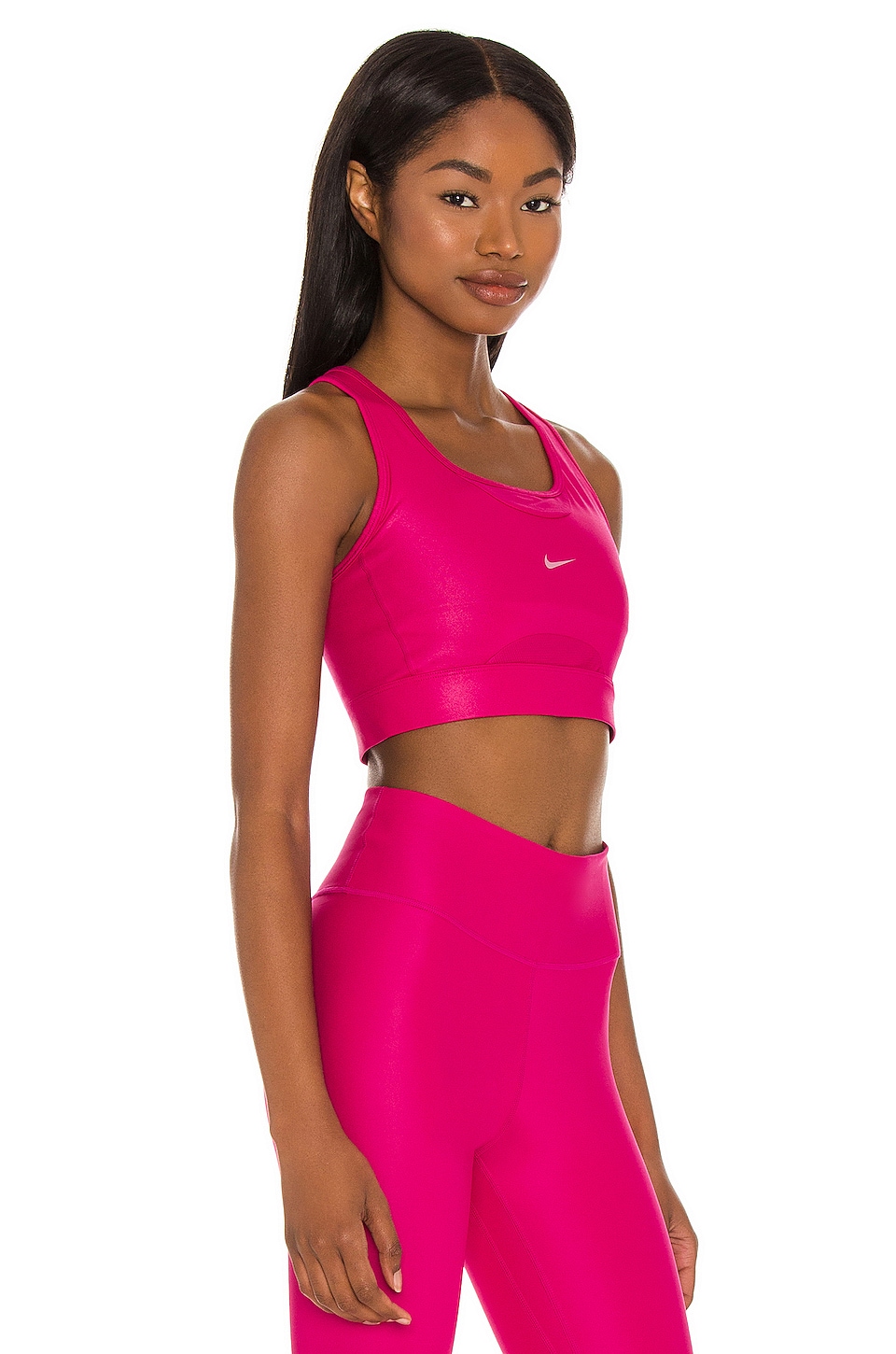 nike swoosh textured bra
