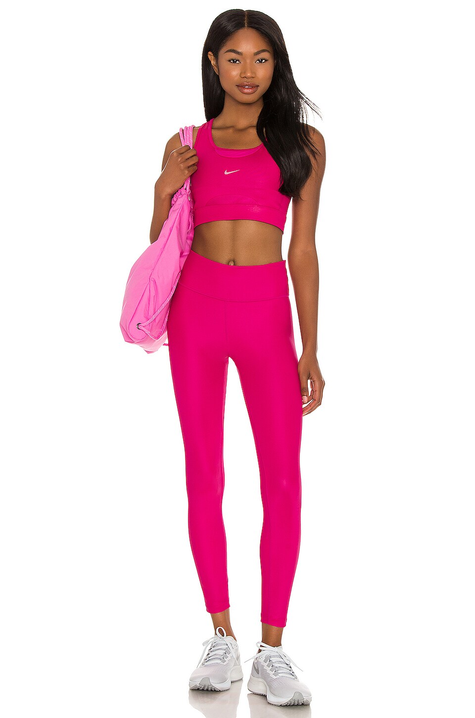 nike swoosh textured bra