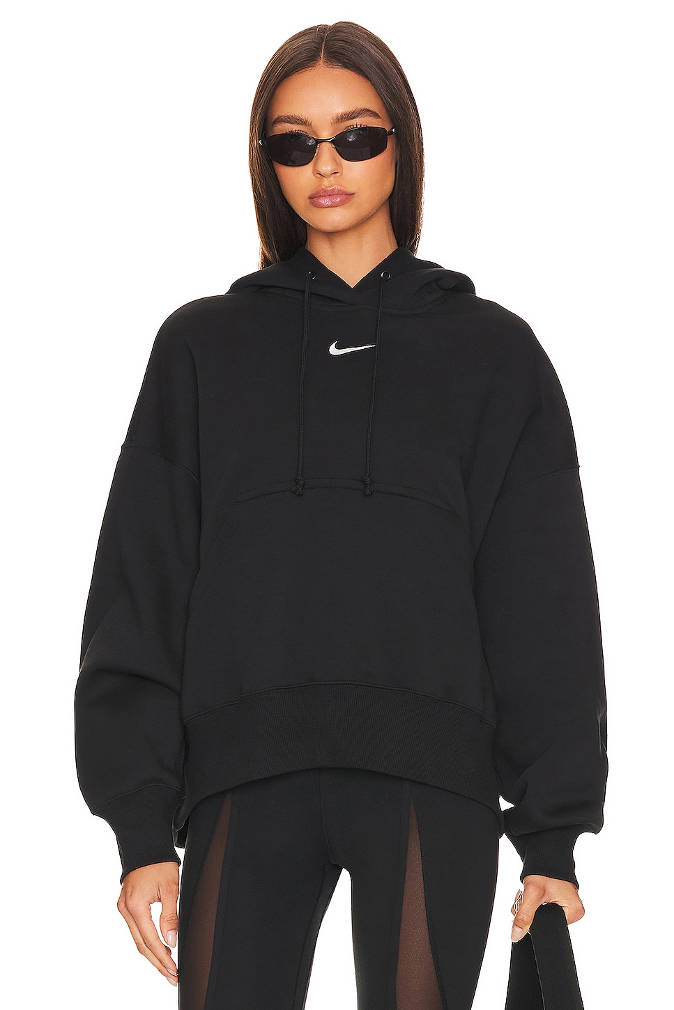 Image 1 of Over-oversized Pullover Hoodie in Black & Sail