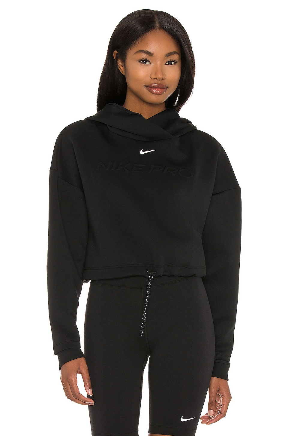 Nike NP Clean Fleece Hoodie in Black | REVOLVE