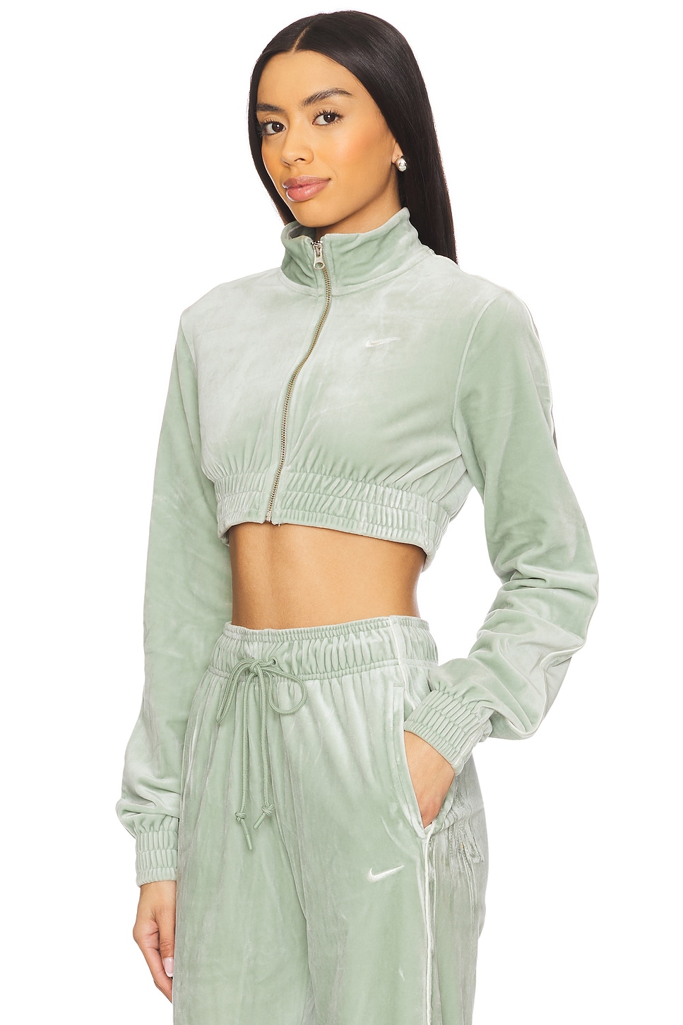Velour Full-zip Top - Thumbnail 2