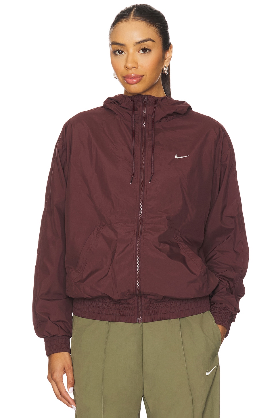 nike woven hooded jacket