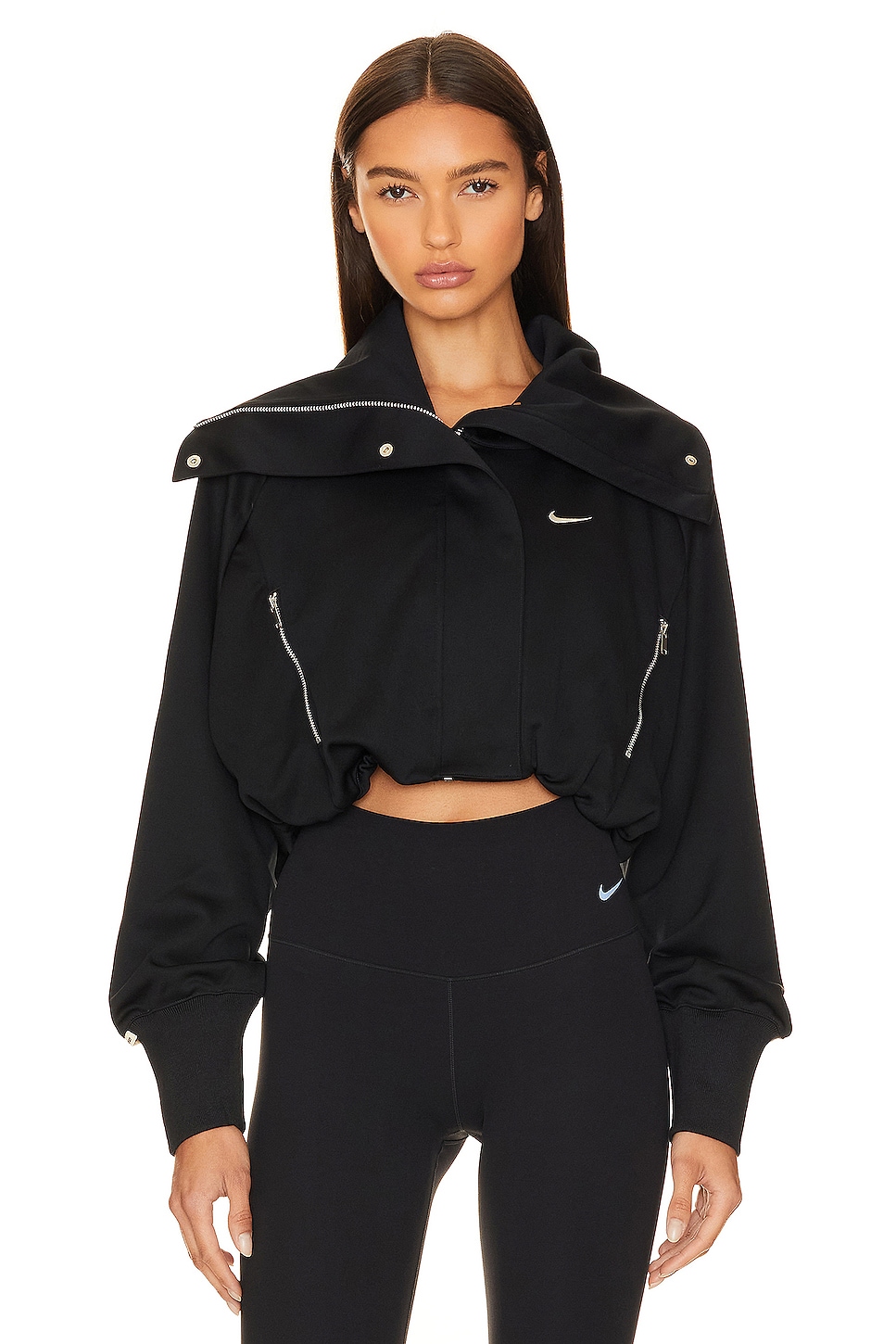 Nike cropped track jacket new arrivals