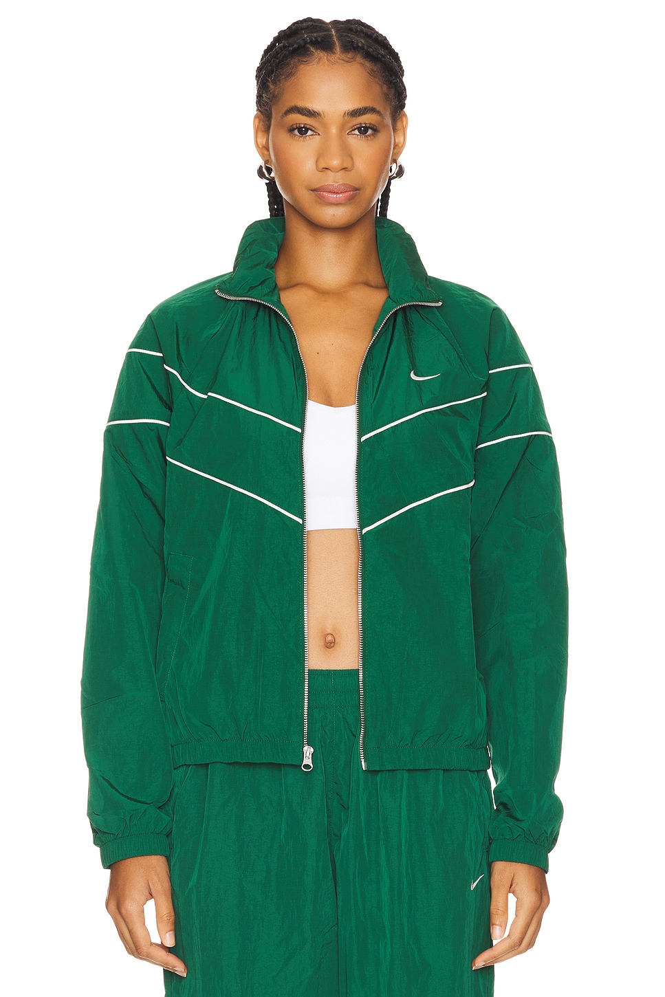 Nike windrunner jacket green on sale