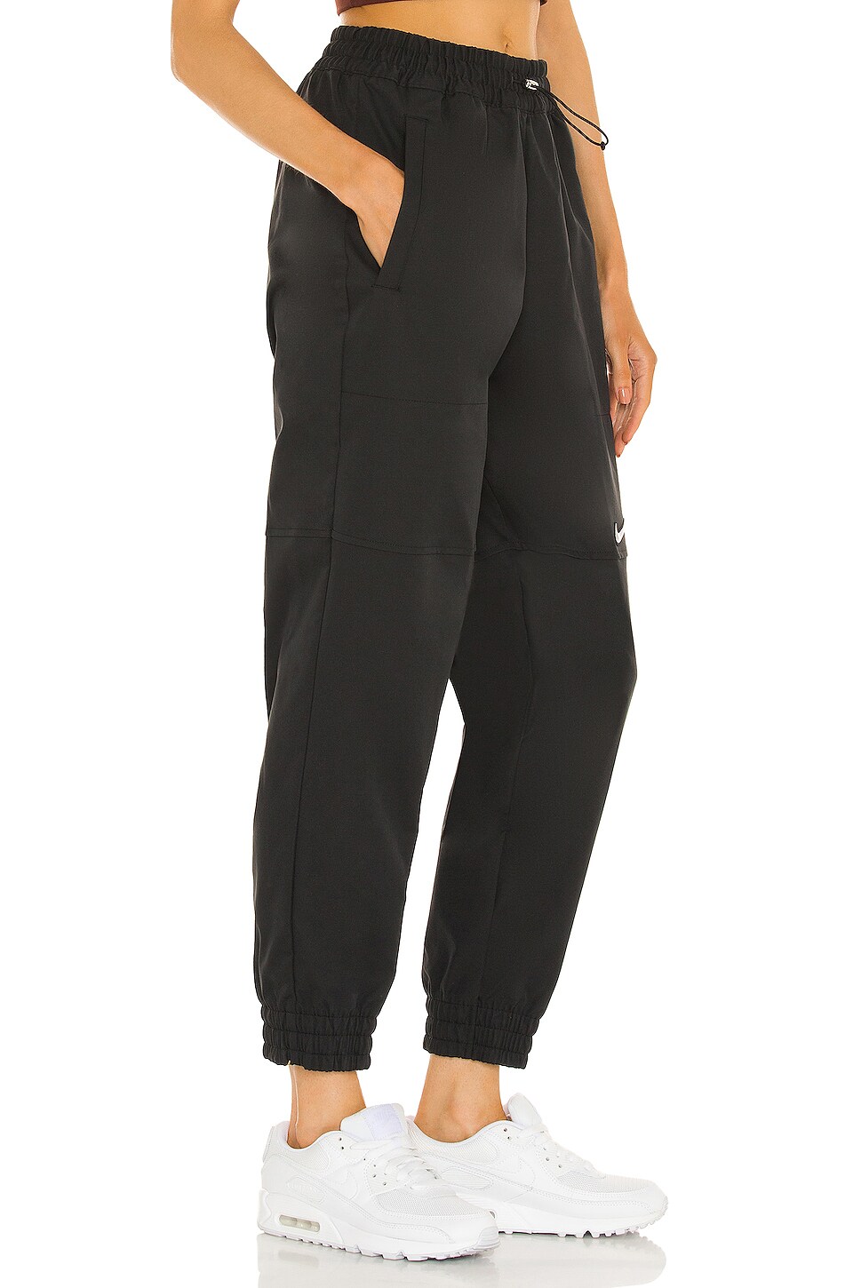 women's woven swoosh trousers