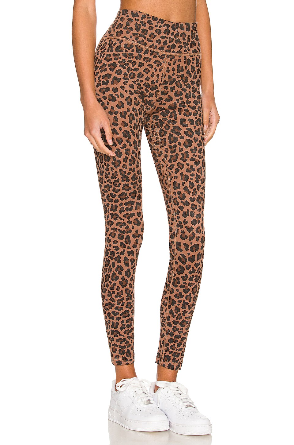 Nike Leopard Foil Legging in Archaeo Brown