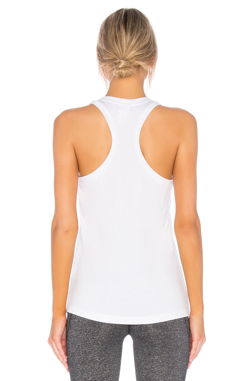 Nike NSW Essential Tank Top in White & Black | REVOLVE