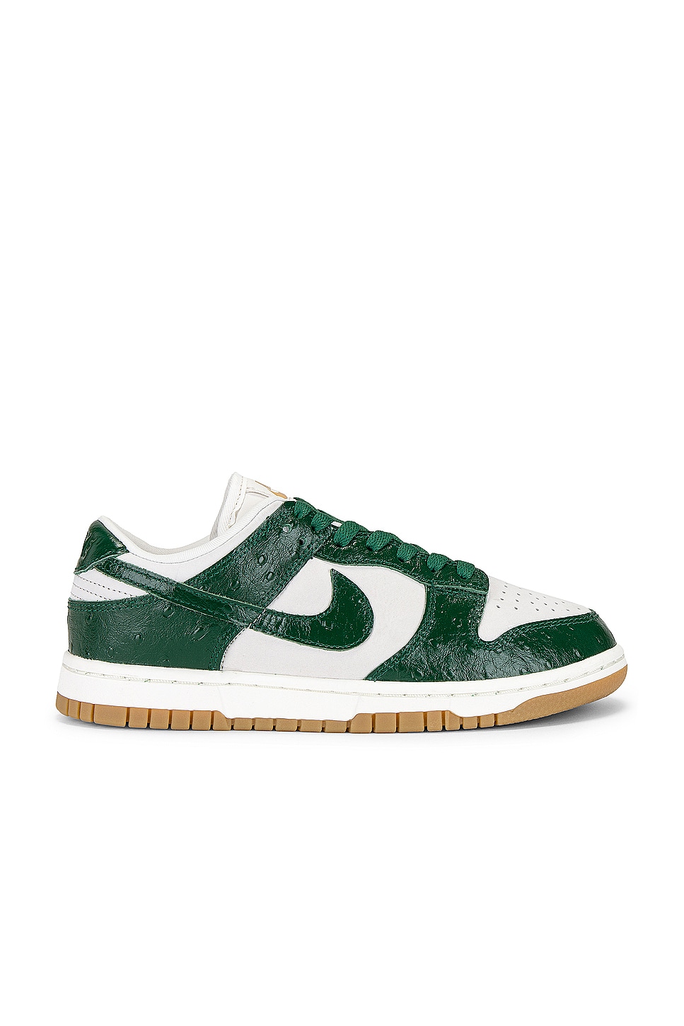 Nike Dunk Low LX Sneaker in Phantom, Gorge Green, Sail, & Metallic