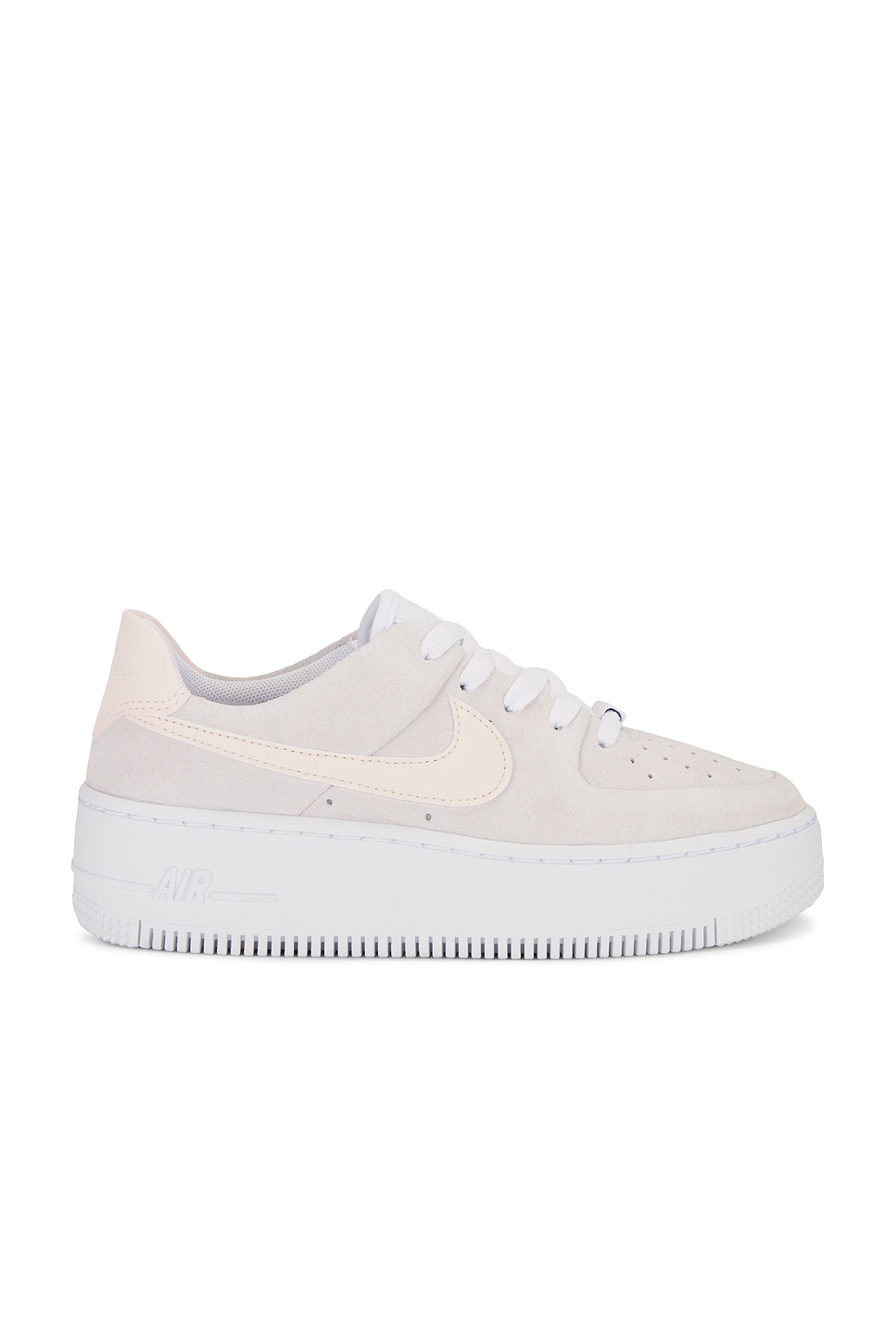 Nike Air Force 1 Sage Low Sneakers in White Guava Ice Sail REVOLVE