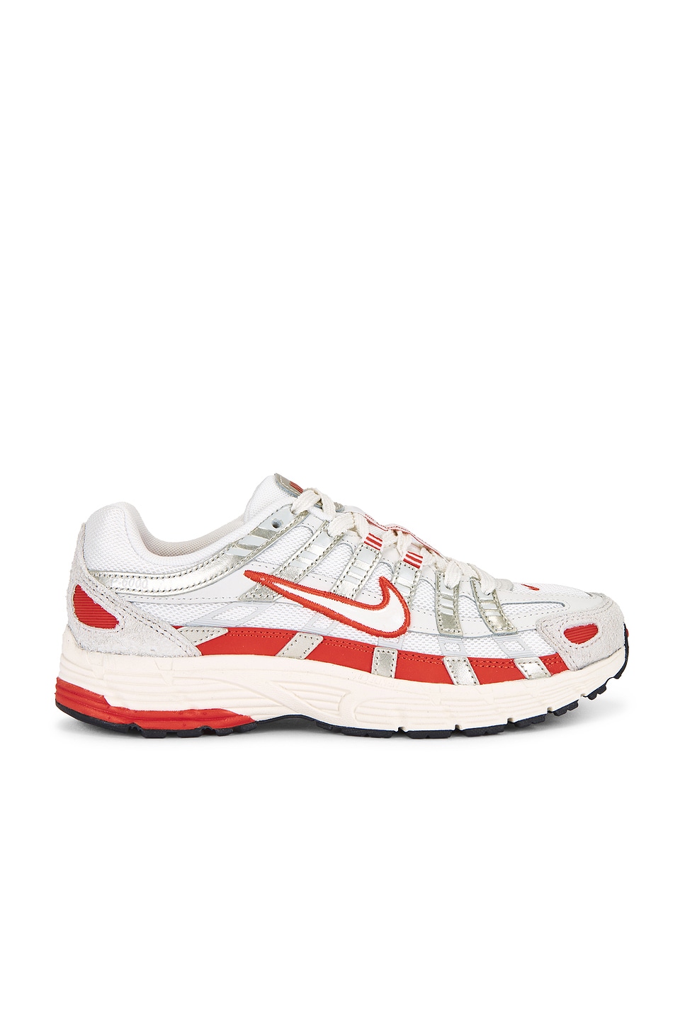 Nike P-6000 Sneaker in Sail, Picante Red, Pale Ivory