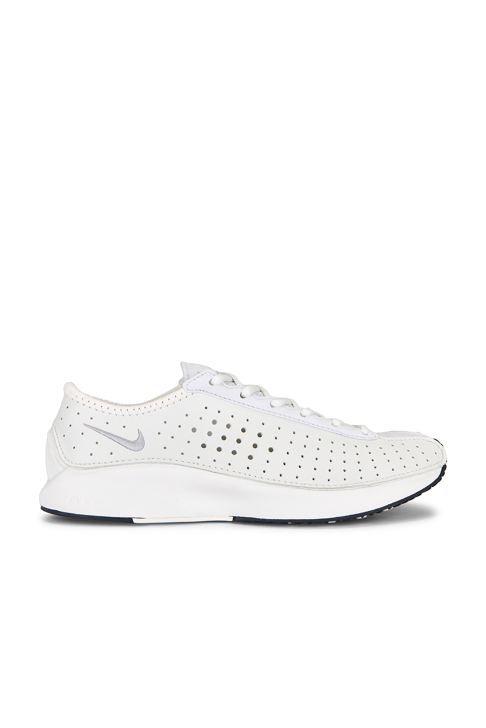 Nike Air Superfly Sneaker in White, Metallic Silver & Black