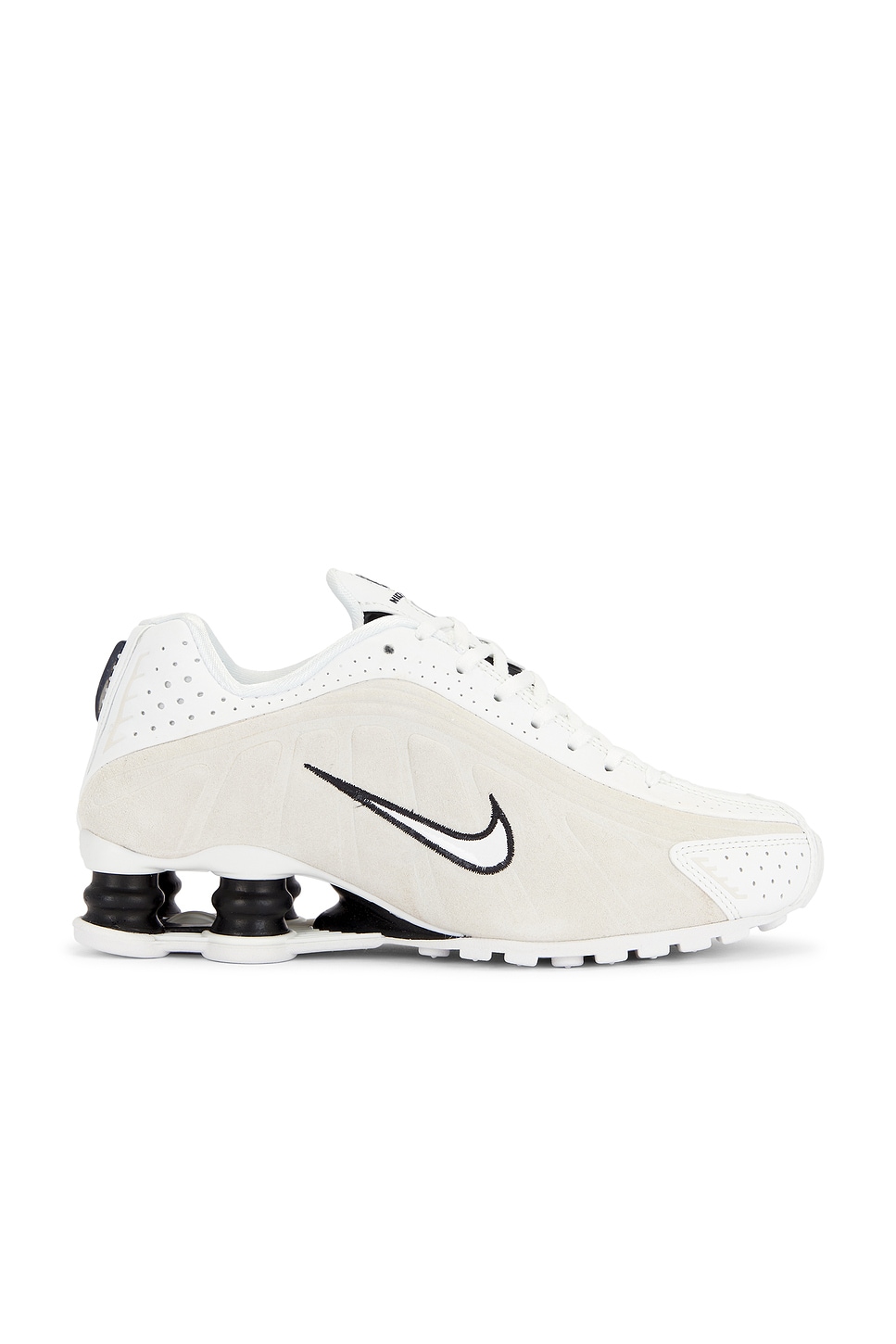 Nike SHOX R4 SE スニーカー - Summit White, Black, & Light Orewood 