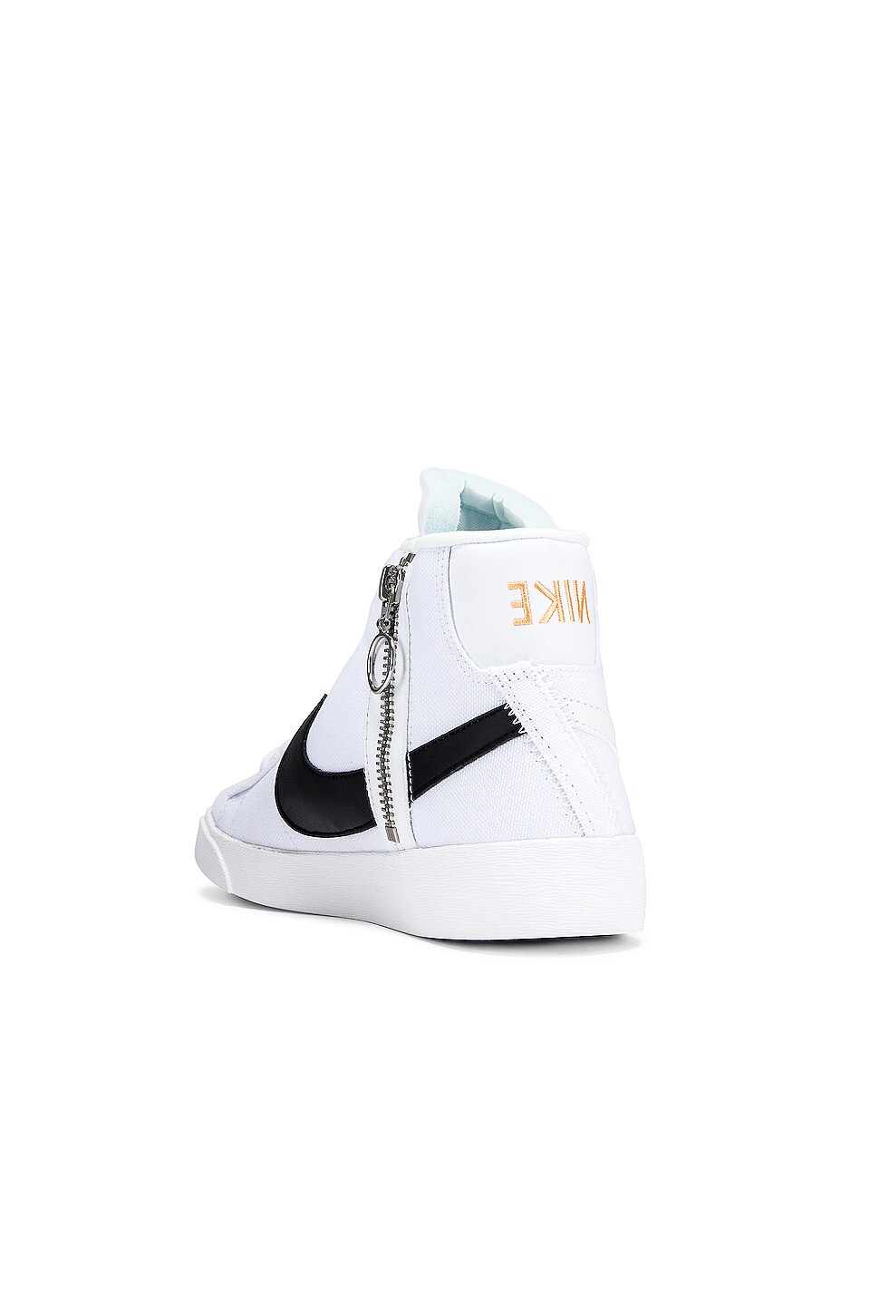 Nike Women's Blazer Mid Rebel Sneaker in White & Orange | REVOLVE
