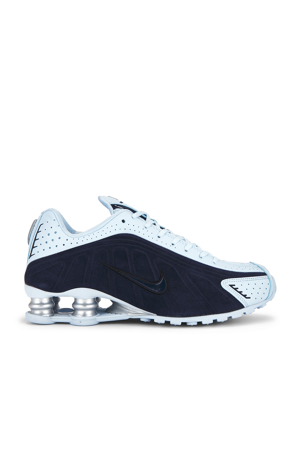 Nike Shox R4 SE 2 Sneaker in Imperial Purple, Celestine Blue
