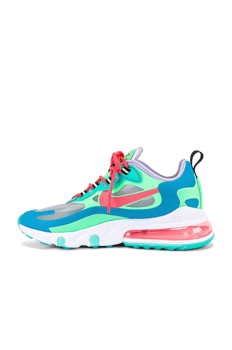 Nike Air Max 270 React Sneaker in Lime Green & Clear | REVOLVE