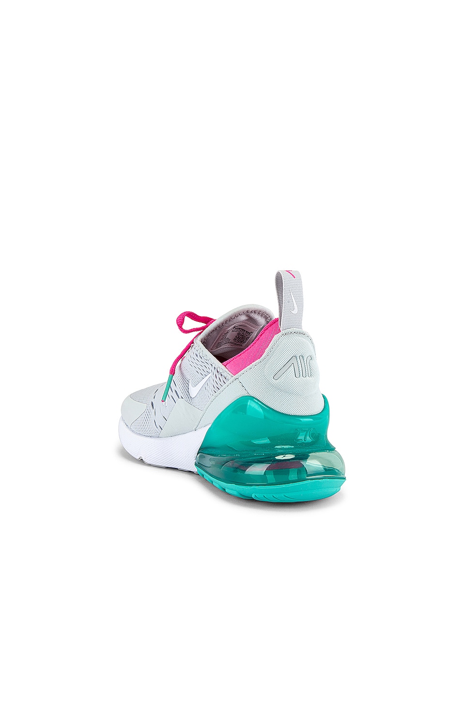 Nike Air Max 270 Sneaker In Pure Platinum White Pink Blast And Aurora