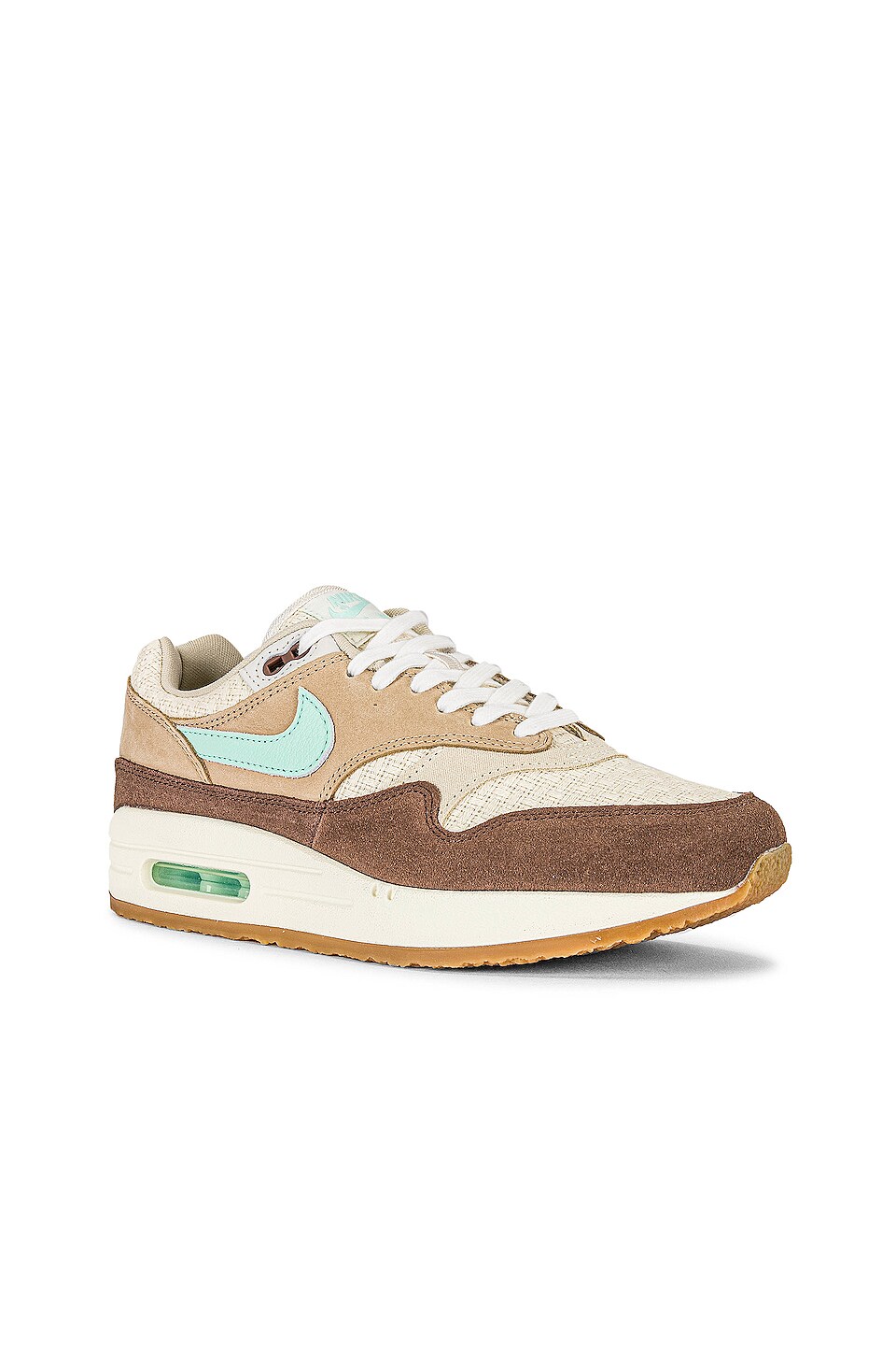 Nike Max Air 1 Qs Crepe 2.0 Sneaker in Medium Brown , Mint Foam & Mushroom