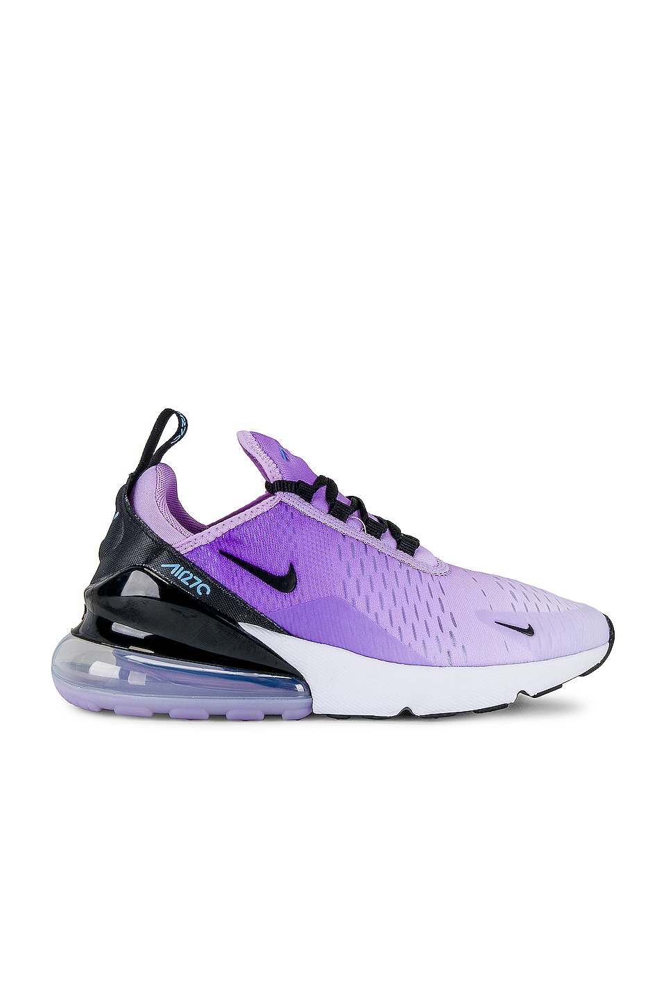 Image 1 of Air Max 270 Sneaker in Lilac, Black, University Blue, & Barely Grape