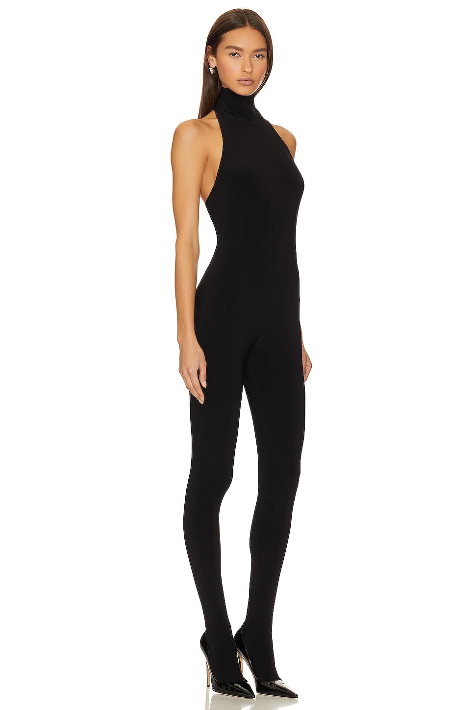 X Revolve Halter Turtle Catsuit With Footsie - Thumbnail 2