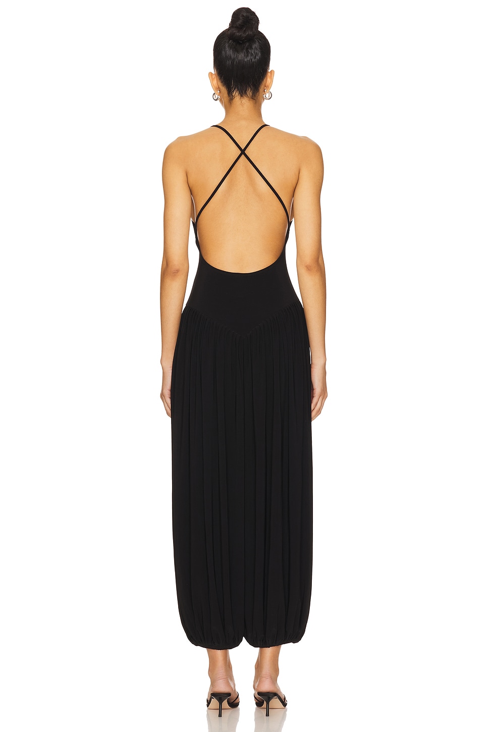 Norma Kamali Kenny Jumpsuit in Black | REVOLVE