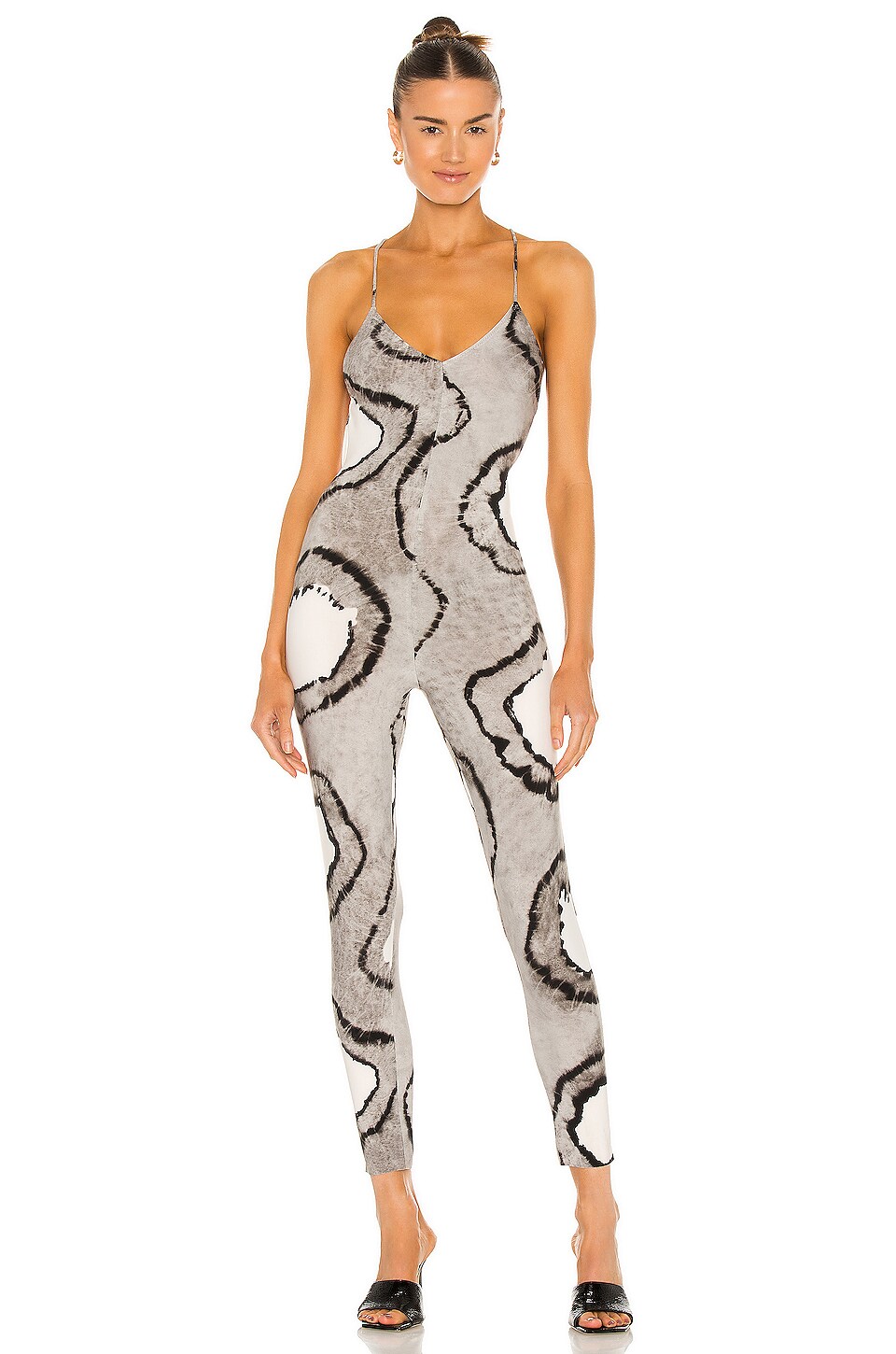 norma kamali tie dye jumpsuit