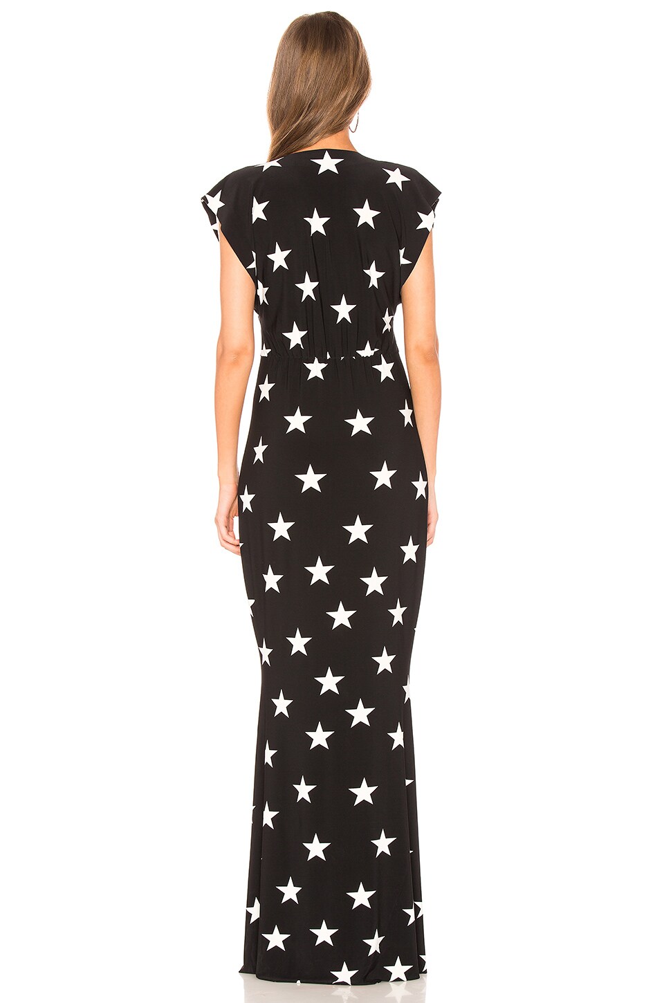 norma kamali v neck rectangle gown