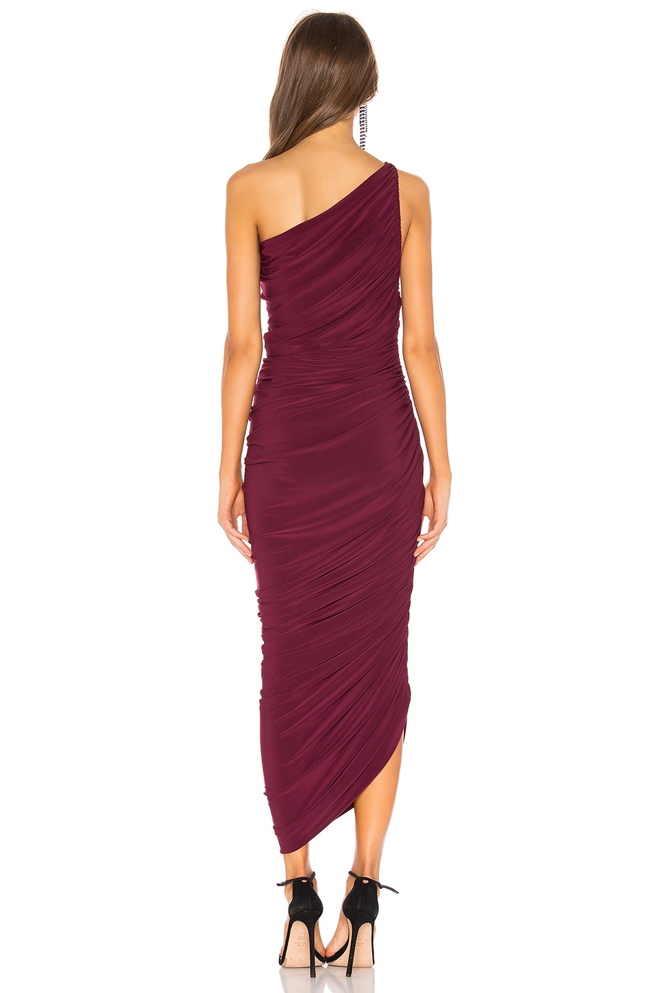 Shop Norma Kamali Diana Gown In Plum