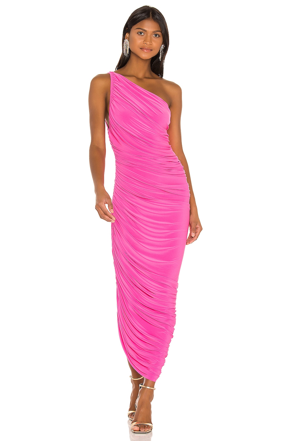 Norma Kamali x Revolve Diana Gown in Orchid Pink