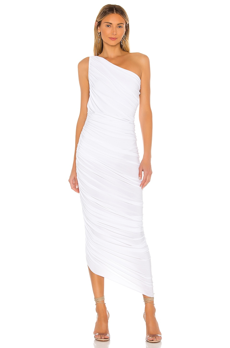 norma kamali diana dress white