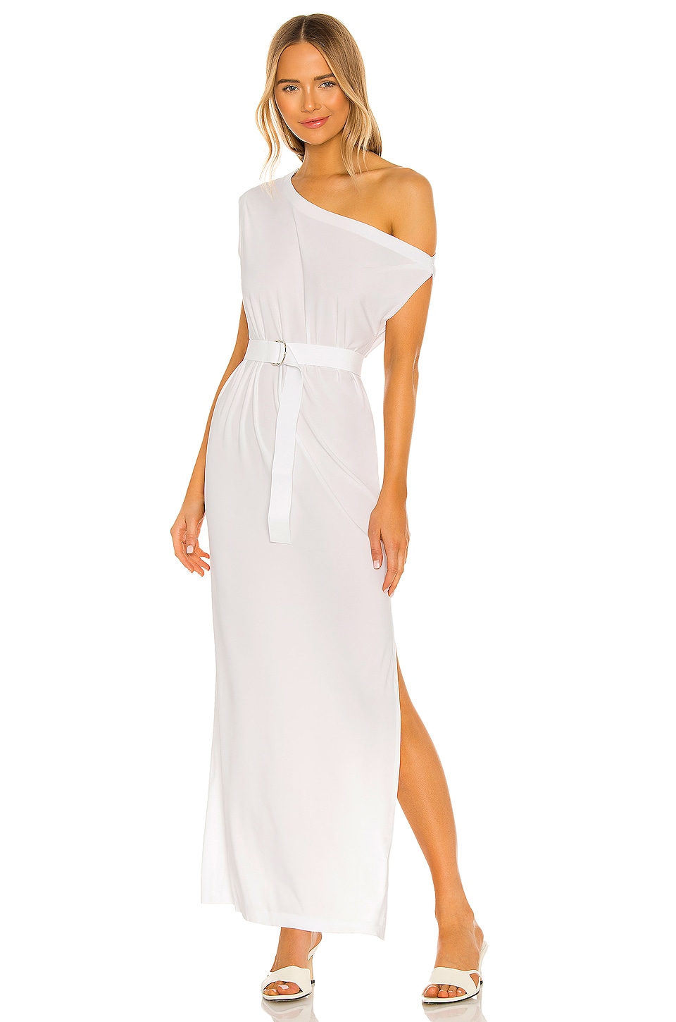 Norma Kamali X REVOLVE Drop Shoulder Dress in White | REVOLVE