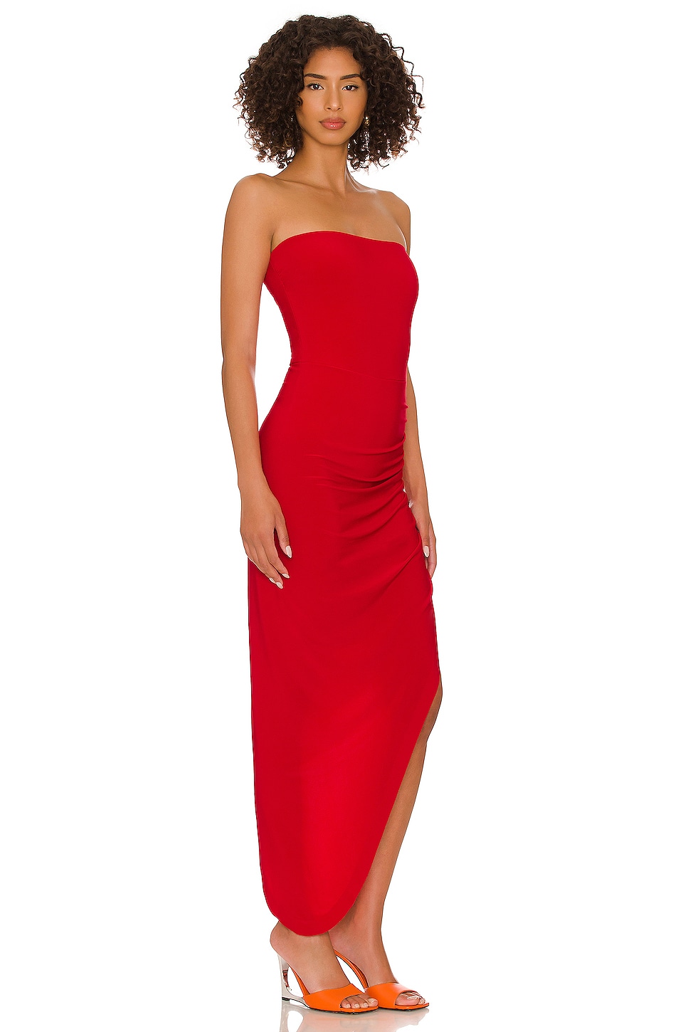 Norma Kamali Side Drape Gown