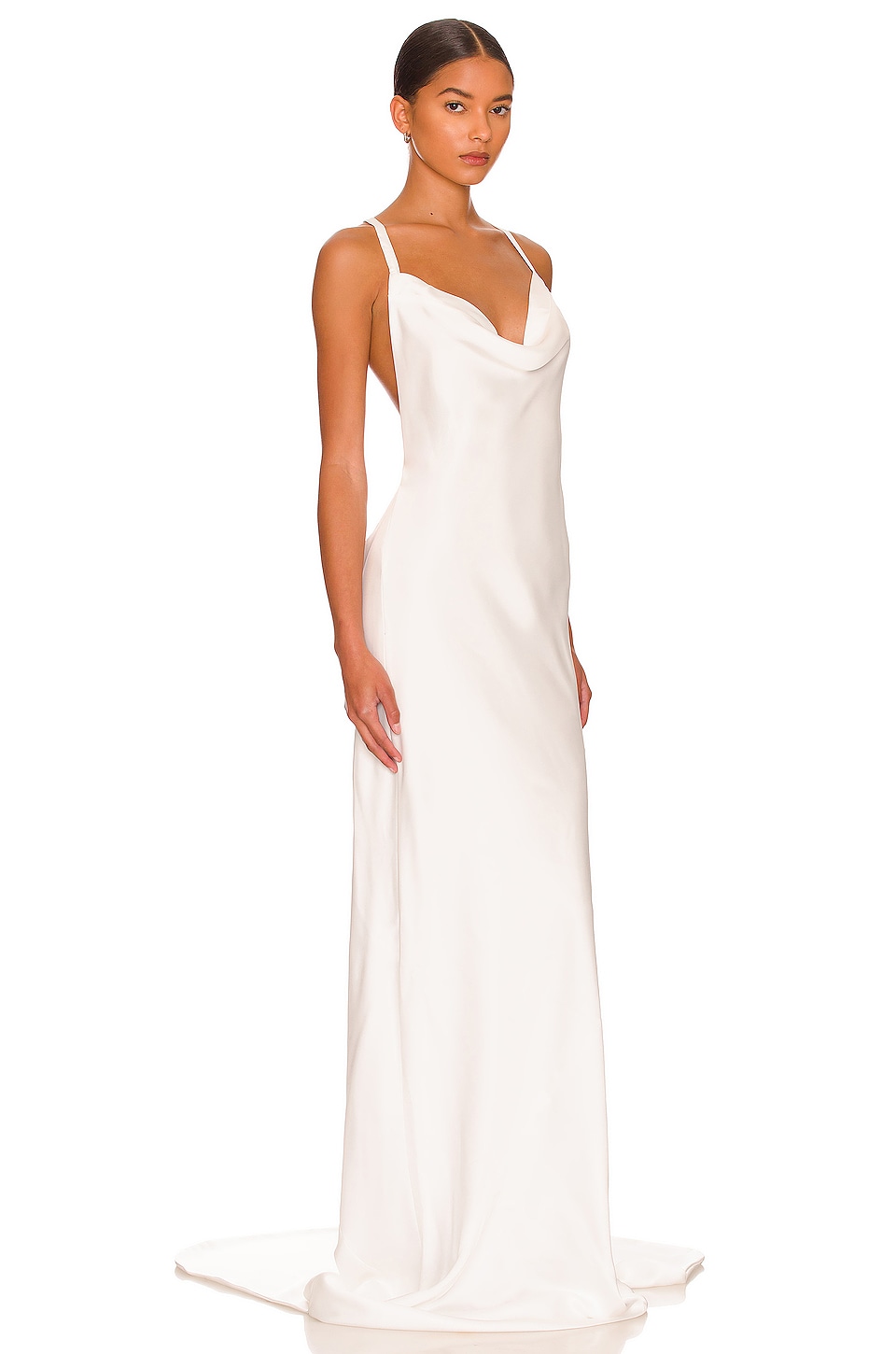 Cross Back Bias Gown