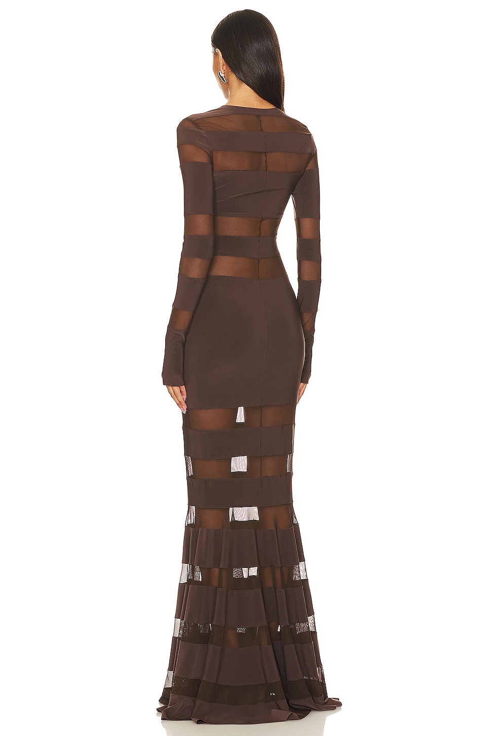Norma Kamali Spliced Dress Fishtail Gown thumbnail