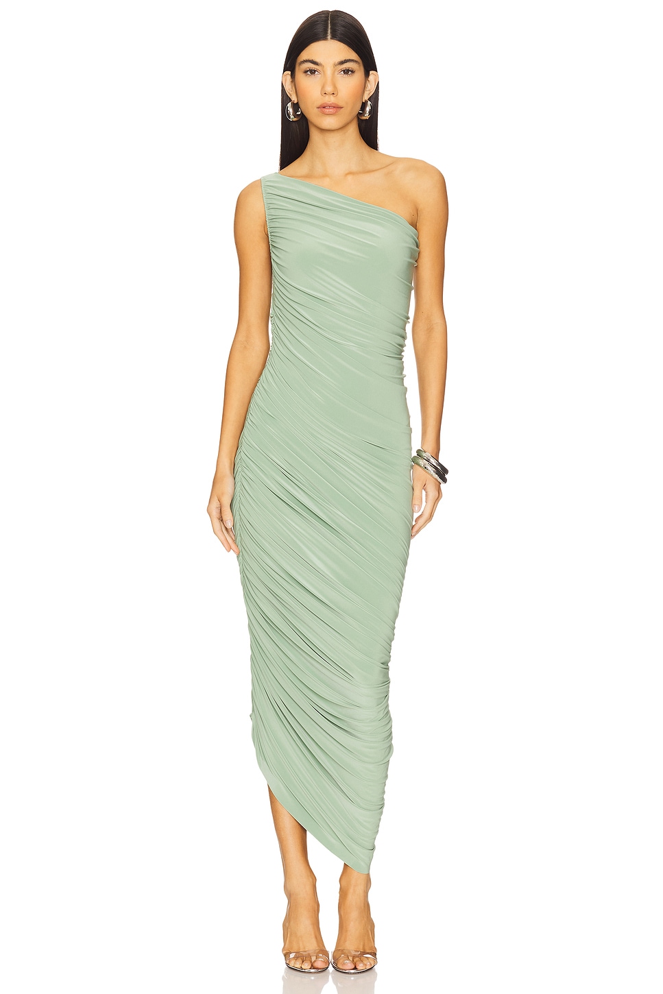 chinese dress ladies Tiana Navy Asymmetric-Neck Maxi Dress With Drape-Detail – Club L London main image 0