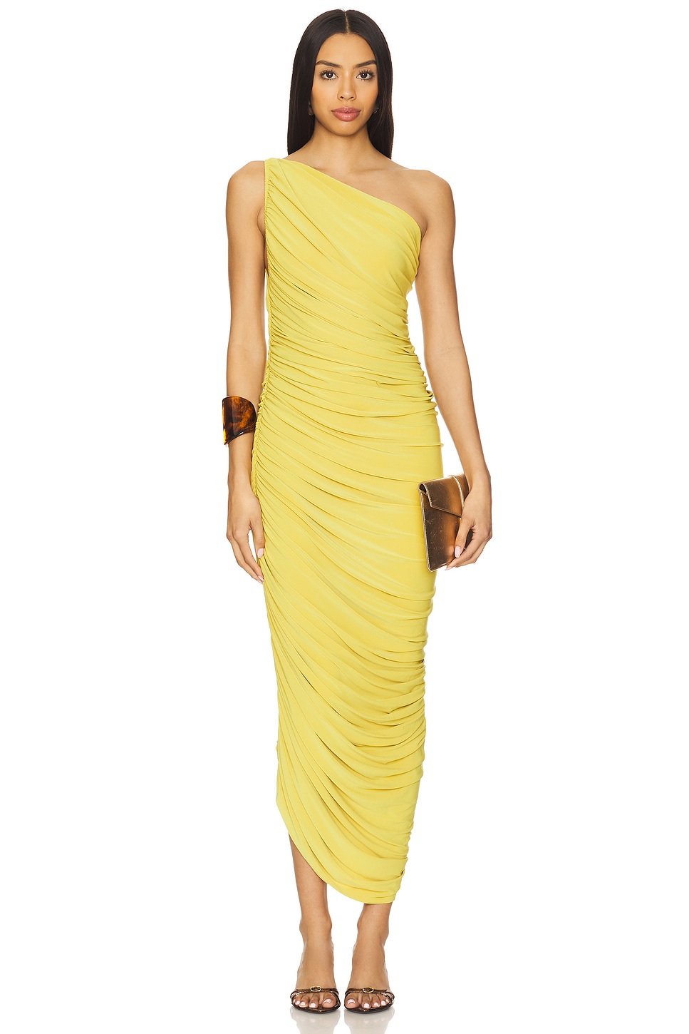 (取寄) ノーマ カマリ レディース ディアナ ガウン Norma Kamali women Diana Gown Asparagus Norma Kamali Diana Gown in Asparagus | REVOLVE